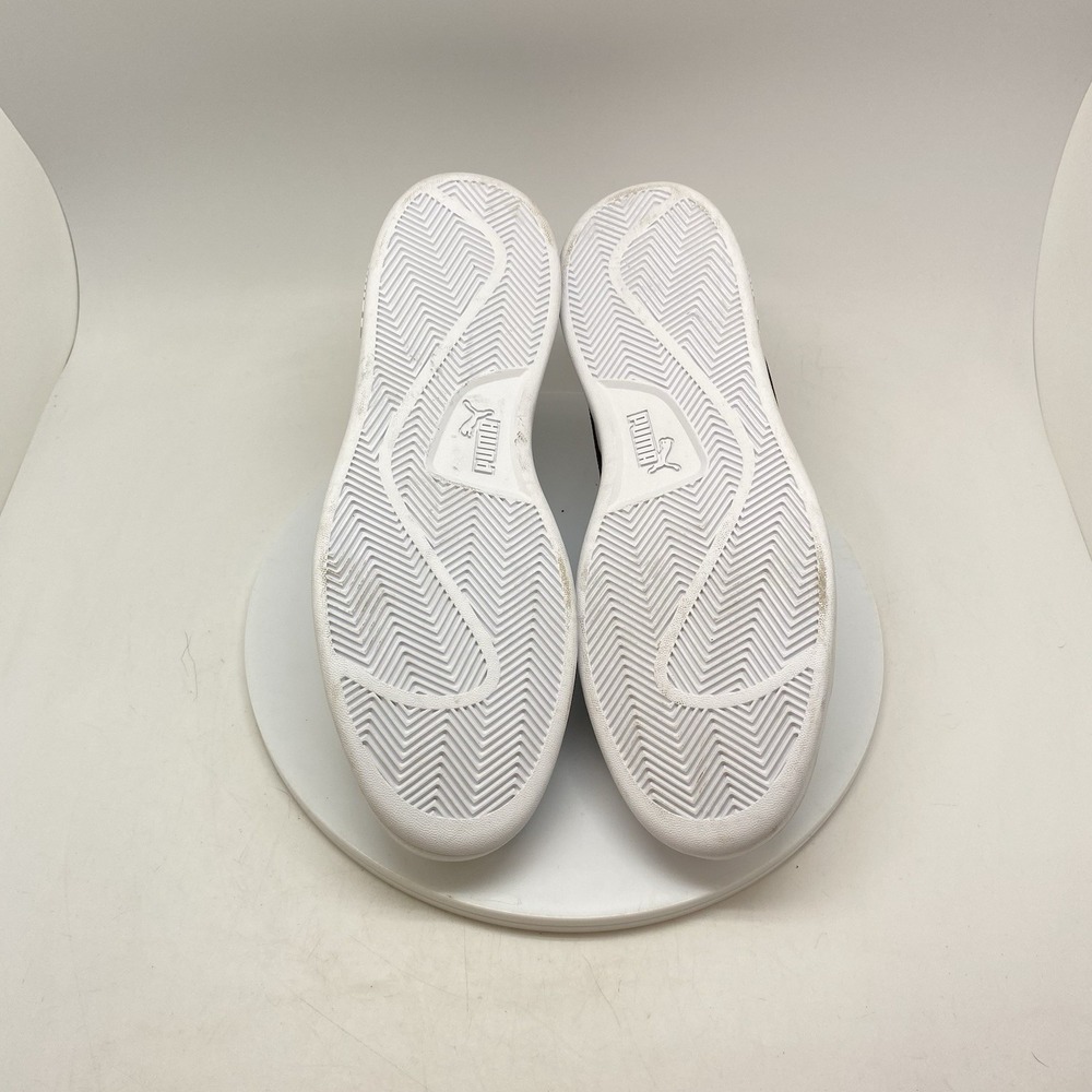 Puma Smash Sneakers Mens 11.5 V2 L 365215-01 White Leather Lifestyle‎ Casuals - Picture 9 of 10